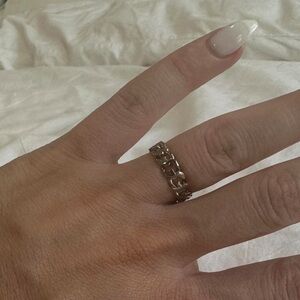 Silver Givenchy “G” Ring